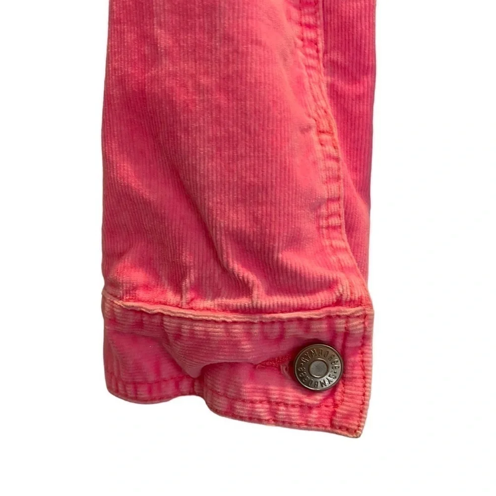 Gymboree Girls size Large (10-12) bright pink sun washed corduroy jacket